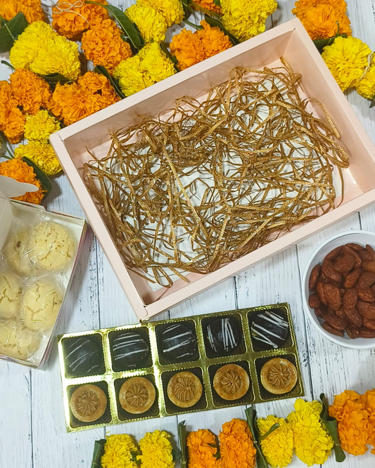 Dryfurits + cookies + Fusion mithai hamper