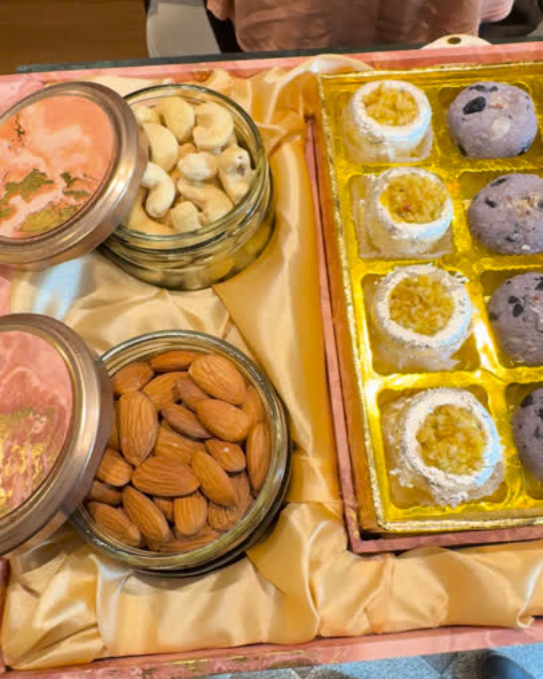 Long Box of sweets with Dryfruits & Dragees